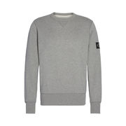 FELPA IN COTONE BIOLOGICO CON ETICHETTA Uomo Mid Grey FELPA IN COTONE BIOLOGICO CON ETICHETTA Uomo Mid Grey