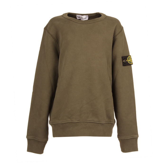 FELPA IN COTONE Kids Olive