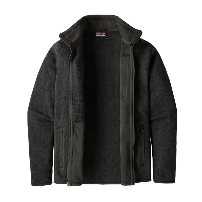 FELPA IN PILE FULLZIP CON COLLO ALTO Uomo Black