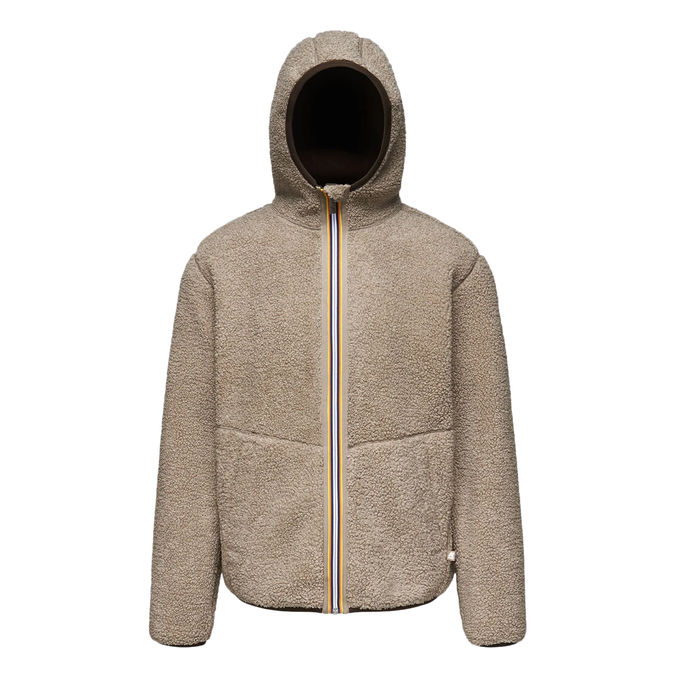 FELPA JACK SHERPA POLAR PILE Uomo Marrone Beige