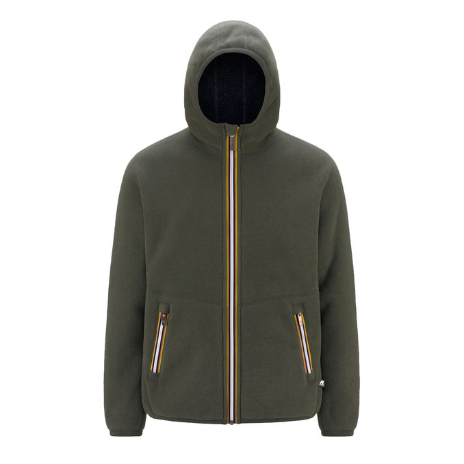 FELPA JACK SHERPA POLAR PILE Uomo Verde Blu Navy