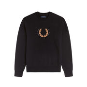 FELPA LAUREL WREATH LOGO IN RILIEVO Uomo Nero FELPA LAUREL WREATH LOGO IN RILIEVO Uomo Nero