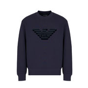 FELPA LOGO AQUILA FLOCCATO Uomo Navy Aquila FELPA LOGO AQUILA FLOCCATO Uomo Navy Aquila