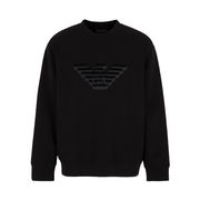 FELPA LOGO AQUILA FLOCCATO Uomo Nero Aquila FELPA LOGO AQUILA FLOCCATO Uomo Nero Aquila