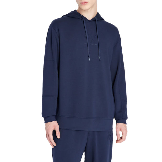 FELPA LOGO BOLD Uomo Navy Blazer