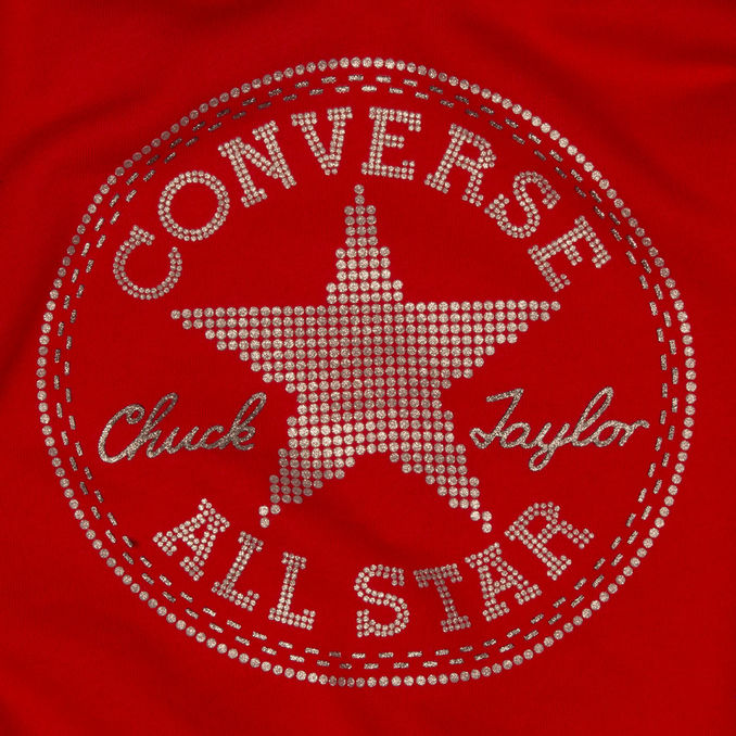 FELPA LOGO GLITTER Bimba University Red