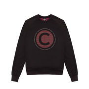 FELPA LOGO IN COTONE FELPATO Uomo Nero FELPA LOGO IN COTONE FELPATO Uomo Nero