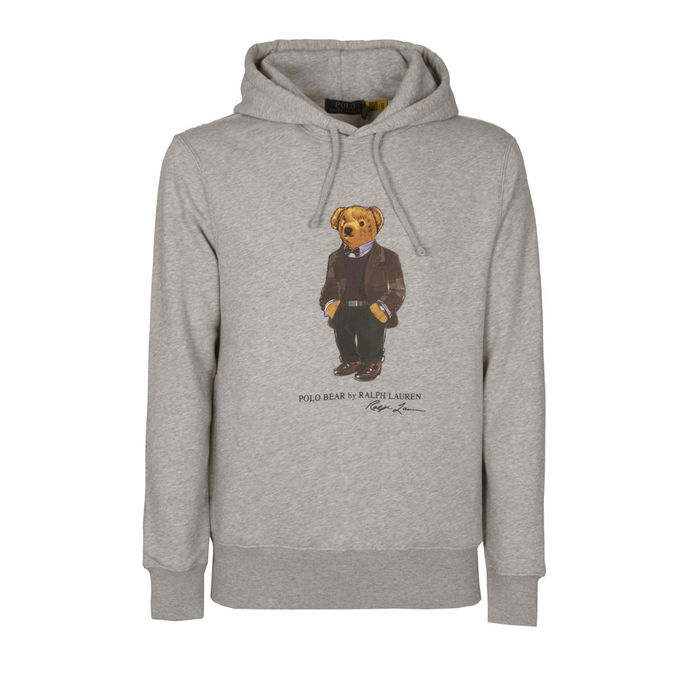 FELPA ORSETTO PATCH Uomo Andover Hthr Bear