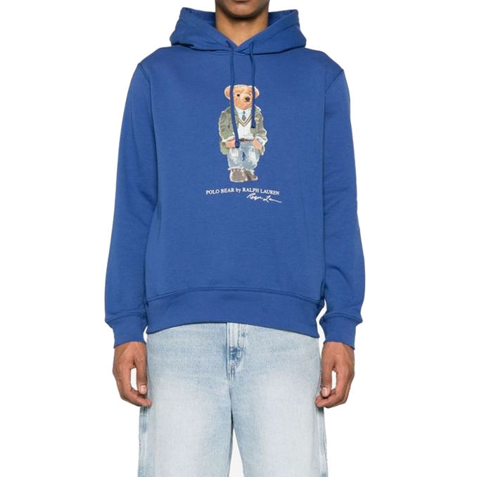 FELPA ORSETTO PATCH Uomo Beach Royal