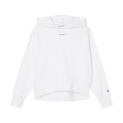 FELPA OVER CON CAPPUCCIO MICROBRANDING Donna Bright white FELPA OVER CON CAPPUCCIO MICROBRANDING Donna Bright white