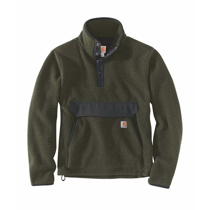 FELPA RELAXED FIT FLEECE Uomo Basil Heather