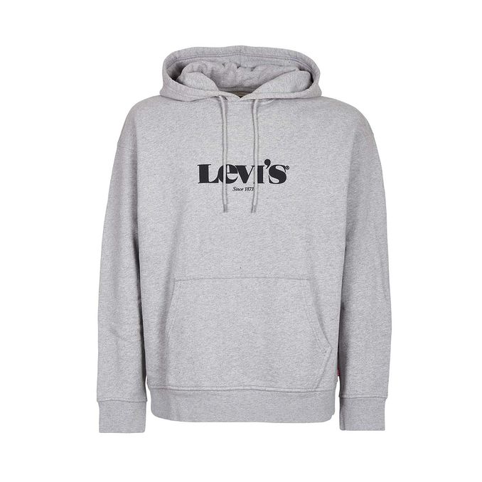 FELPA RELAXED GRAPHIC Uomo Light Grey Melange