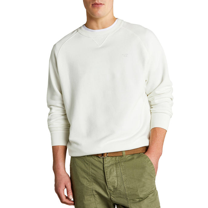 FELPA RICAMO 3D Uomo Bianco