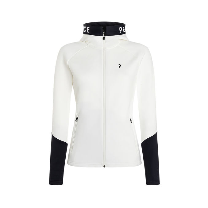 FELPA RIDER CON ZIP Donna Off White Black
