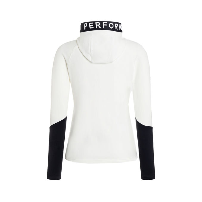 FELPA RIDER CON ZIP Donna Off White Black