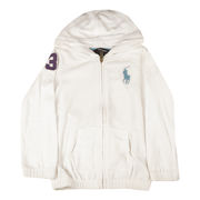 FELPA SPUGNA BIG PONY Bimba Bianco  FELPA SPUGNA BIG PONY Bimba Bianco