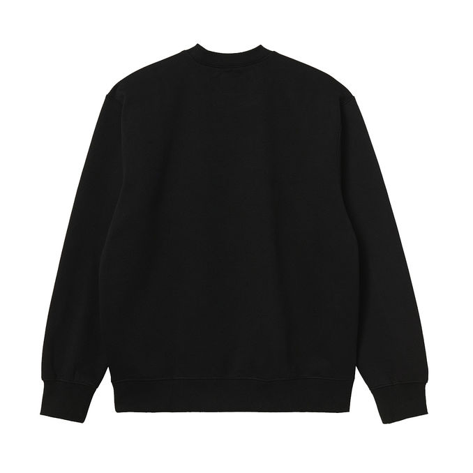 FELPA SWEAT Uomo Nero Bianco 
