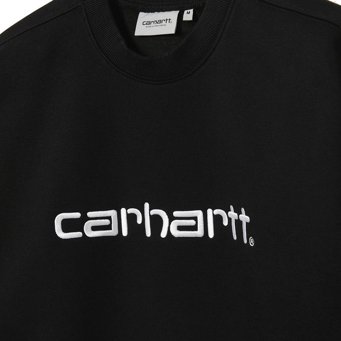 FELPA SWEAT Uomo Nero Bianco 