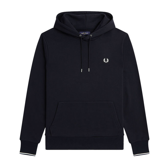 FELPA TIPPED HOODED Uomo Navy