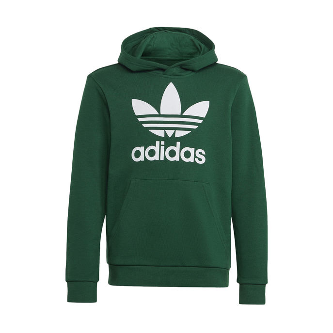 ADIDAS FELPA TREFOIL LOGO Kids Dark Green | Mascheroni Store