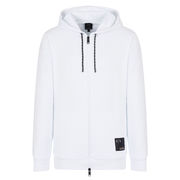 FELPA ZIP CON CAPPUCCIO Uomo Bianco FELPA ZIP CON CAPPUCCIO Uomo Bianco