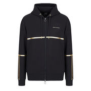 FELPA ZIP RAMADAN Uomo Nero Logo Oro FELPA ZIP RAMADAN Uomo Nero Logo Oro