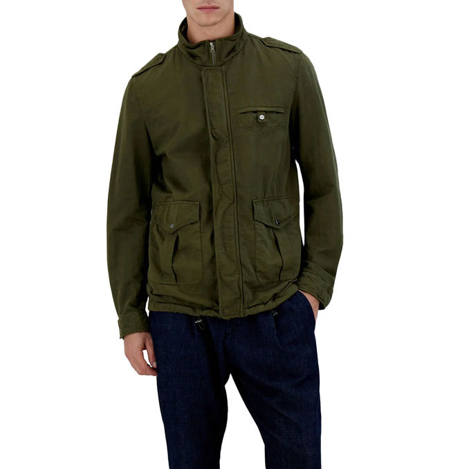 FIELD JACKET GARMENT DYED Uomo Militare