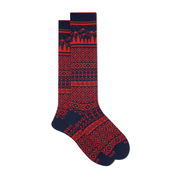GAMBALETTO LUNGO COTONE LODEN FANTASIA GRECA NATALIZIA Uomo Blu rosso GAMBALETTO LUNGO COTONE LODEN FANTASIA GRECA NATALIZIA Uomo Blu rosso