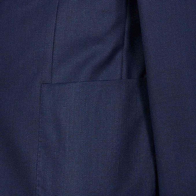 GIACCA 2 BOTTONI IN LANA OPERATA Uomo Navy