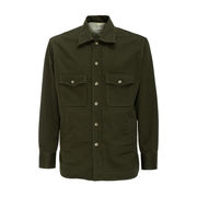 GIACCA CAMICIA CON TASCHE Uomo Verde Militare GIACCA CAMICIA CON TASCHE Uomo Verde Militare