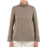 GIACCA COLLO CRATERE Donna Taupe Grey GIACCA COLLO CRATERE Donna Taupe Grey