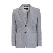GIACCA COMODO Donna Blu Ecru GIACCA COMODO Donna Blu Ecru