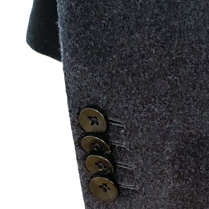 GIACCA DESTRUTTURATA IN LANA Uomo Piombo