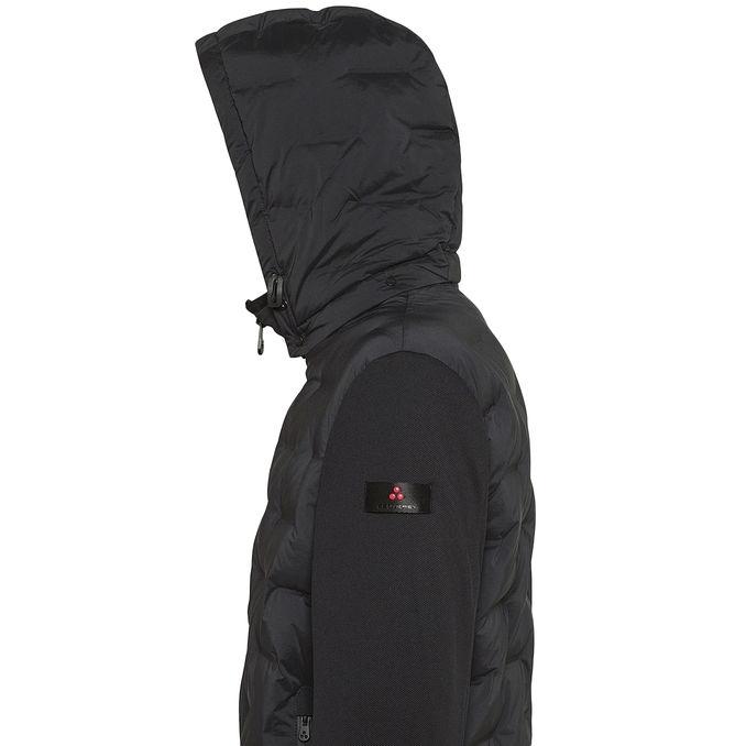 GIACCA HOLZER SJN BMAT BIMATERIALE CON TRAPUNTA JACQUARD