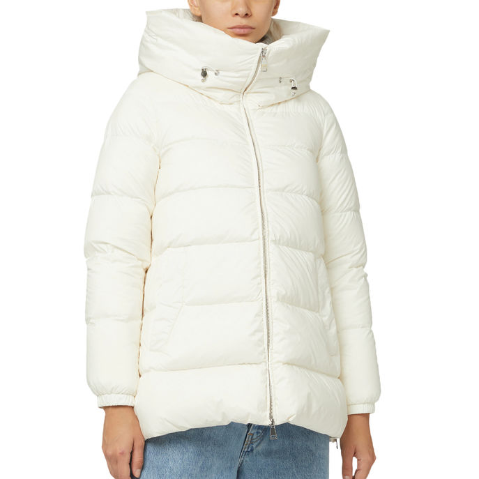 GIACCA IMBOTTITA CON COLLO REGOLABILE Donna Ivory