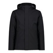 GIACCA IMBOTTITA IMPERMEABILE IN SOFTSHELL Uomo Nero GIACCA IMBOTTITA IMPERMEABILE IN SOFTSHELL Uomo Nero