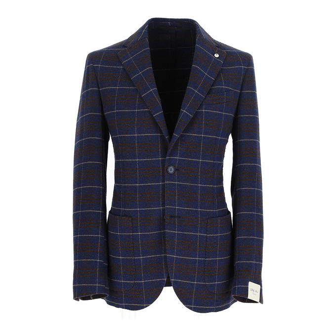 GIACCA IN COTONE Uomo Blu Moro Beige