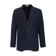 GIACCA IN LANA CON TRE BOTTONI Uomo Blu Navy GIACCA IN LANA CON TRE BOTTONI Uomo Blu Navy