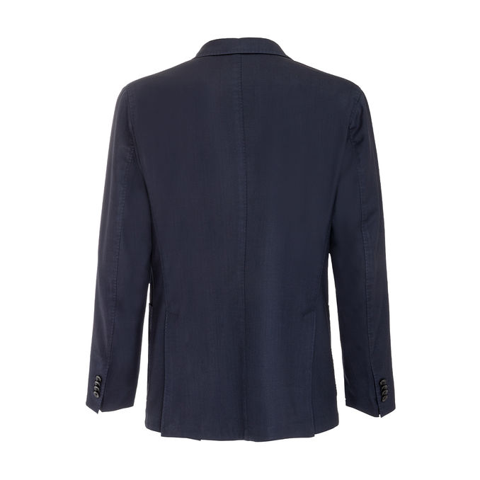 GIACCA IN LANA CON TRE BOTTONI Uomo Blu Navy