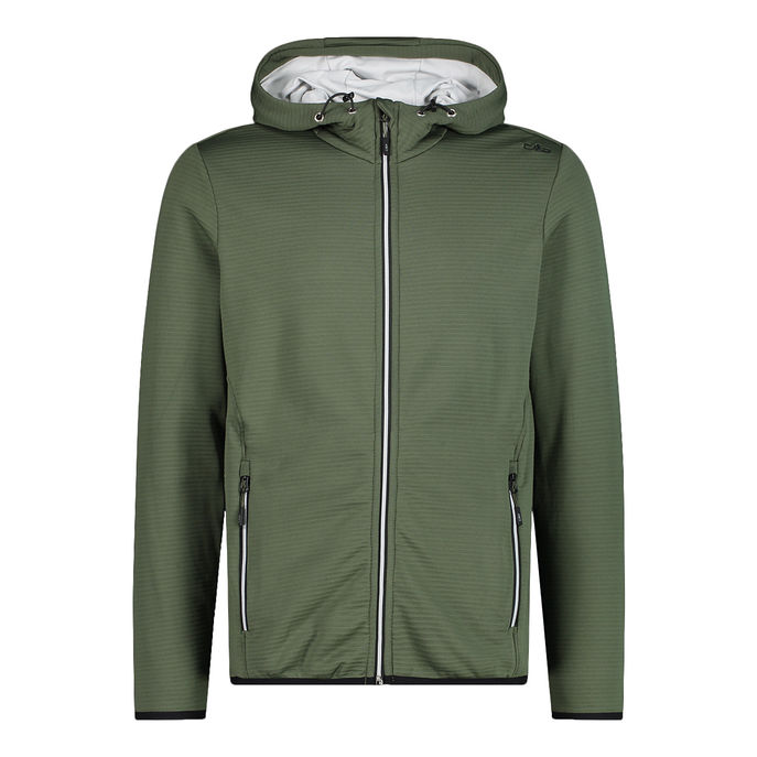 GIACCA IN PILE STRETCH PERFORM Uomo Oil Green