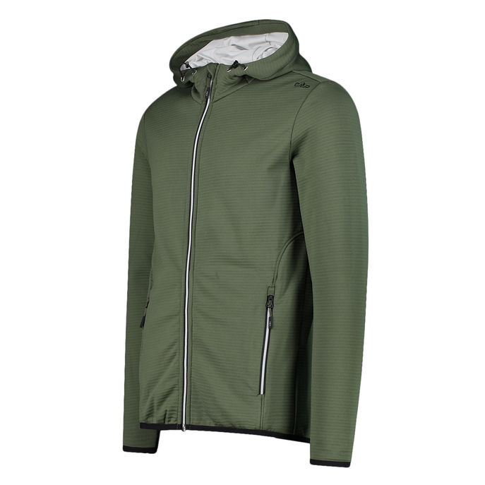GIACCA IN PILE STRETCH PERFORM Uomo Oil Green