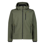 GIACCA IN SOFTSHELL CAPPUCCIO STACCABILE Uomo Oil Green GIACCA IN SOFTSHELL CAPPUCCIO STACCABILE Uomo Oil Green