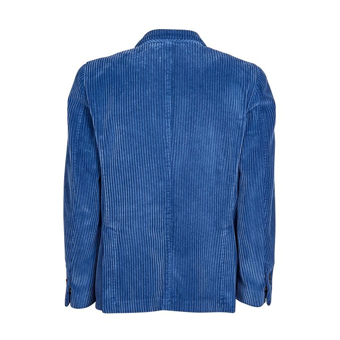 GIACCA IN VELLUTO A 2 BOTTONI Uomo Avio