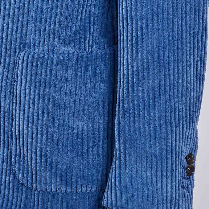 GIACCA IN VELLUTO A 2 BOTTONI Uomo Avio