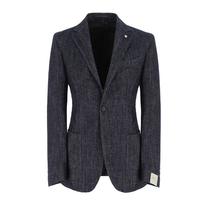 GIACCA JACK IN COTONE CHEVRON Uomo Blu