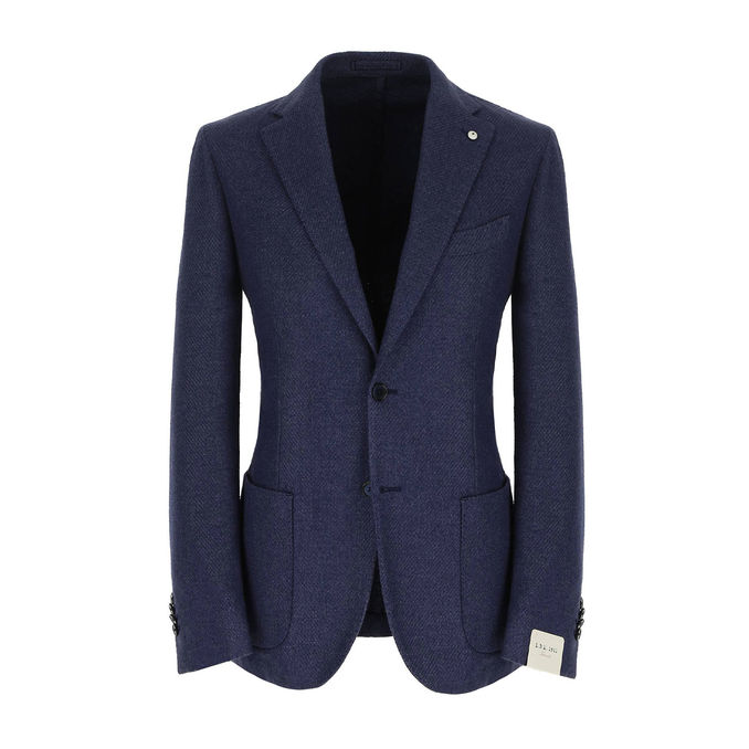 GIACCA JACK IN LANA Uomo Blu Aperto