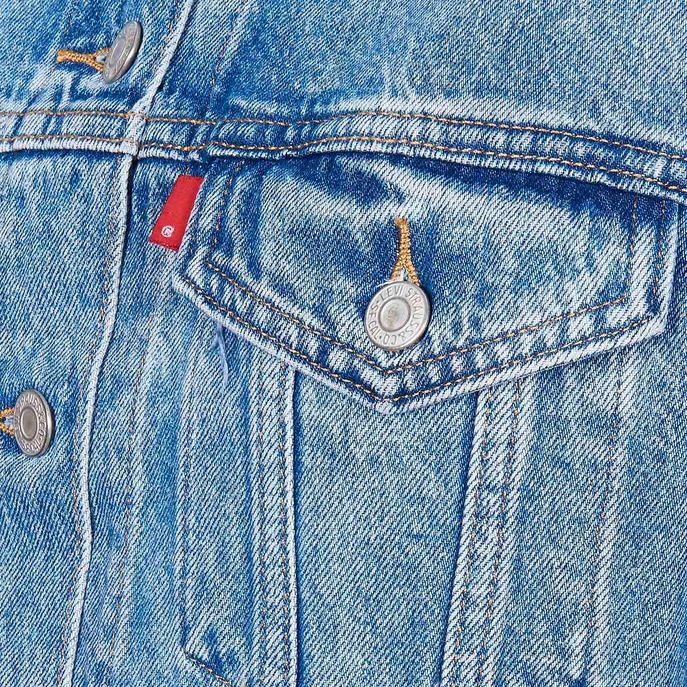 GIACCA JEANS EXBOYFRIEND TRUCKER Donna Denim chiaro