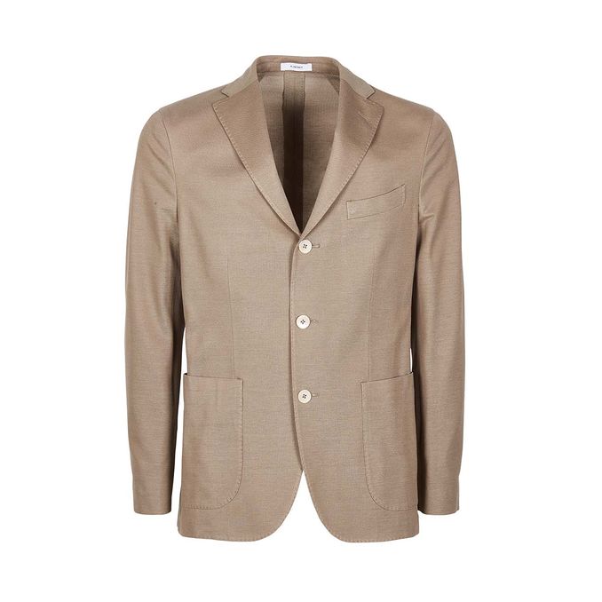 GIACCA JERSEY DI COTONE SUPERLIGHT Uomo Cammello