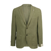 GIACCA LINO Uomo Verde Salvia GIACCA LINO Uomo Verde Salvia