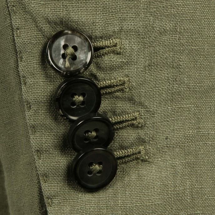 GIACCA LINO Uomo Verde Salvia